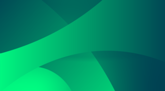 Abstract background with smooth, overlapping green curves.